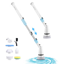 Load image into Gallery viewer, TASVAC Electric Spin Scrubber, Cordless Cleaning Brush with 5 Replaceable Heads, Power Shower Scrubber for Bathroom Tile Floor Kitchen