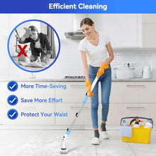 Load image into Gallery viewer, TASVAC Electric Spin Scrubber, Cordless Cleaning Brush with 5 Replaceable Heads, Power Shower Scrubber for Bathroom Tile Floor Kitchen
