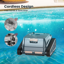 Load image into Gallery viewer, Homadio Cordless Robotic Pool Cleaner, Automatic Pool Vacuum with Wall-Climbing Function, Up to 150 Mins Runtime, Suitable for Inground & Above-Ground Pools Up to 2200 Sq.Ft