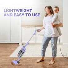 Load image into Gallery viewer, Homadio 3‑in‑1 Corded Stick Vacuum, 1.68LBS Lightweight Handheld Vacuum with Powerful Suction, 450CM Cord for Hardwood, Tile, Low‑Pile Carpet & Pet Hair