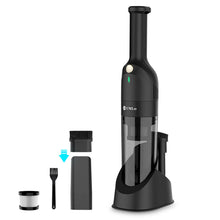 Load image into Gallery viewer, UMLo H6 Handheld Vacuum,Rechargeable Car Vacuum Cleaner Cordless with 30 Mins Runtime,Powerful Portable Hand Vacuum with 2 Suction Modes& Storage Base for Car Home Hardwood Floor Office Quick Cleanups Black