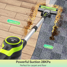 Load image into Gallery viewer, Homadio 6-in-1 Cordless Stick Vacuum Cleaner, 28KPa Powerful Suction with Anti-Tangle Brush, Up to 45 Mins Runtime, Lightweight Rechargeable Wireless Vacuum for Hard Floors, Carpets & Pet Hair