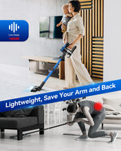 Load image into Gallery viewer, Homadio V50 Cordless Stick Vacuum Cleaner, Powerful Suction, Up to 45 Mins Runtime, Lightweight Wireless Vacuum for Pet Hair & Household Cleaning on Hard Floors and Carpets