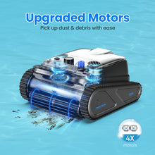 Load image into Gallery viewer, POWEART Y50 Cordless Robotic Pool Vacuum Cleaner, 4-in-1 Pool Cleaning Robot, Up to 300 Mins Runtime, IPX8 Waterproof, Wall & Waterline Cleaning, Covers Up to 2000 Sq.ft for Inground Swimming Pools