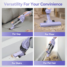 Load image into Gallery viewer, Homadio 3‑in‑1 Corded Stick Vacuum, 1.68LBS Lightweight Handheld Vacuum with Powerful Suction, 450CM Cord for Hardwood, Tile, Low‑Pile Carpet & Pet Hair