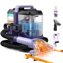 Load image into Gallery viewer, Homadio Portable Carpet & Upholstery Spot Cleaner, Powerful Stain & Odor Remover, Lightweight Deep Cleaning Machine with 5 Cleaning Tools for Pet Stains, Couch, Area Rug, Car Interiors & Mattress