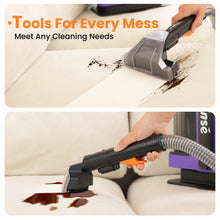 Load image into Gallery viewer, POWEART C7 Portable Carpet Cleaner, Powerful Suction Stain Remover for Carpet, Upholstery & Auto Interiors, Large Water Tank, Includes 8.5oz Deep Clean Pro Cleaning Formula