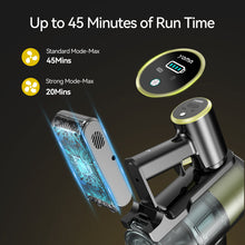 Load image into Gallery viewer, YOMA Cordless Vacuum Cleaner, 8 in 1 Lightweight Stick Vacuum with Detachable Battery, Brushless Motor, Powerful Suction Vacuum Cleaner for Home Carpet Hard Floor Pet Hair - Yellow