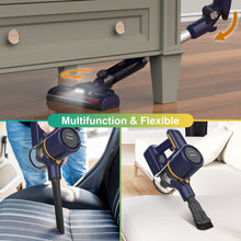 Load image into Gallery viewer, Homadio 6-in-1 Cordless Stick Vacuum Cleaner, Lightweight Convertible Handheld Vac, 2200mAh Quick-Charge Battery, Noise Reduction Design for Pet Hair, Hard Floors & Carpets