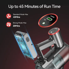 Load image into Gallery viewer, YOMA Cordless Vacuum Cleaner, 8 in 1 Lightweight Stick Vacuum with Detachable Battery, Brushless Motor, Powerful Suction Vacuum Cleaner for Home Carpet Hard Floor Pet Hair- Red