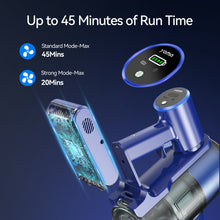 Load image into Gallery viewer, YOMA Cordless Vacuum Cleaner, 8 in 1 Lightweight Stick Vacuum with Detachable Battery, Brushless Motor, Powerful Suction Vacuum Cleaner for Home Carpet Hard Floor Pet Hair - Blue
