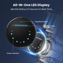 Load image into Gallery viewer, Wnkim Cordless Vacuum Cleaner for Carpet Hard Floor Pet Hair, 25Kpa Stick Vacuum with LED Display, 45 Min Max Runtime-S700