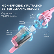Load image into Gallery viewer, POWEART R6X Corded Vacuum Cleaner, 2-in-1 Lightweight Handheld Vacuum Cleaner, 22KPa Suction for Pet Hair & Hard Floor, 4.41lbs, 16.4ft Cord, 0.9L Dust Cup