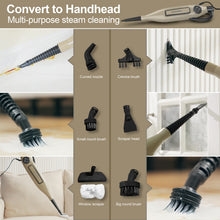Load image into Gallery viewer, POWEART Steam Mop, 8‑in‑1 Corded Steam Cleaner, Detachable Handheld Unit with Rotating Scrubbing Pads, 99.9% Sanitization & Fast Heat‑Up, Multi‑Surface Cleaner for Hardwood, Tile, Marble Floors, Kitchen and Household Use