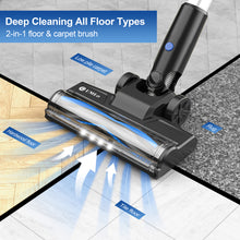 Load image into Gallery viewer, UMLo Cordless Vacuum Cleaner, 25Kpa Powerful Stick Vacuum with Brushless Motor, 45mins Runtime, 6-in-1 Lightweight Rechargeable Handheld Vacuum Cleaners for Home Carpet Hard Floor Pet Hair
