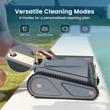 Load image into Gallery viewer, Homadio Cordless Robotic Pool Cleaner, Automatic Pool Vacuum with Wall-Climbing Function, Up to 150 Mins Runtime, Suitable for Inground & Above-Ground Pools Up to 2200 Sq.Ft