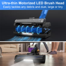 Load image into Gallery viewer, Poweart Cordless Vacuum Cleaner, 30Kpa Powerful Stick Vacuum Up to 45 min Runtime, 8 in 1 Vacuum for Hardfloors Pet Hair Home-V870 Blue