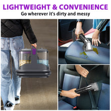 Load image into Gallery viewer, Homadio Portable Carpet and Upholstery Cleaner, Deep Cleaning Pet Spot Cleaner, Powerful Stain & Odor Remover, Dual Tank Design, Ideal for Couch, Car Interior, Stairs, Mattress