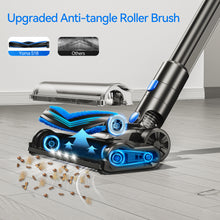 Load image into Gallery viewer, YOMA Cordless Vacuum Cleaner, 8 in 1 Lightweight Stick Vacuum with Detachable Battery, Brushless Motor, Powerful Suction Vacuum Cleaner for Home Carpet Hard Floor Pet Hair - Blue
