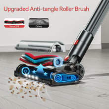Load image into Gallery viewer, YOMA Cordless Vacuum Cleaner, 8 in 1 Lightweight Stick Vacuum with Detachable Battery, Brushless Motor, Powerful Suction Vacuum Cleaner for Home Carpet Hard Floor Pet Hair- Red