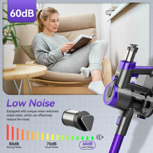 Load image into Gallery viewer, DEVOAC V90 Cordless Vacuum Cleaner, Ultra-Quiet Stick Vacuum, 365W Motor 28KPa Powerful Suction, Up to 45mins Runtime, Ultra-Light 6 in 1 Handheld Vacuum for Hard Floor Carpet Pet Hair Purple
