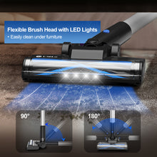 Load image into Gallery viewer, UMLo Cordless Vacuum Cleaner, 25Kpa Powerful Stick Vacuum with Brushless Motor, 45mins Runtime, 6-in-1 Lightweight Rechargeable Handheld Vacuum Cleaners for Home Carpet Hard Floor Pet Hair