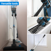 Load image into Gallery viewer, Homadio 3-in-1 Corded Stick Vacuum Cleaner, 600W Motor 18kPa Powerful Suction, 20ft Power Cord, Lightweight Convertible Handheld Vacuum with Dual-Mode Floor Brush for Hard Floors, Carpets & Pet Hair