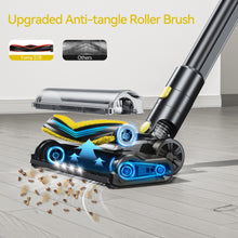 Load image into Gallery viewer, YOMA Cordless Vacuum Cleaner, 8 in 1 Lightweight Stick Vacuum with Detachable Battery, Brushless Motor, Powerful Suction Vacuum Cleaner for Home Carpet Hard Floor Pet Hair - Yellow