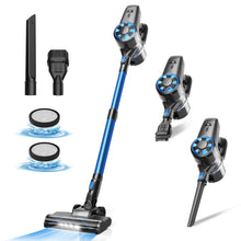 Load image into Gallery viewer, Homadio Cordless Stick Vacuum Cleaner, Lightweight Vacuum with 2000mAh Battery & LED Floor Brush for Hardwood Floors, Carpet and Pet Hair