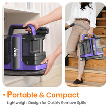 Load image into Gallery viewer, POWEART C7 Portable Carpet Cleaner, Powerful Suction Stain Remover for Carpet, Upholstery & Auto Interiors, Large Water Tank, Includes 8.5oz Deep Clean Pro Cleaning Formula