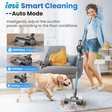 Load image into Gallery viewer, Homadio 8-in-1 Cordless Stick Vacuum Cleaner, 400W 30KPa Powerful Suction, Up to 55 Mins Runtime, LED Digital Display & Wall Mount Charging, Lightweight Wireless Vacuum for Hard Floors, Carpets & Pet Hair