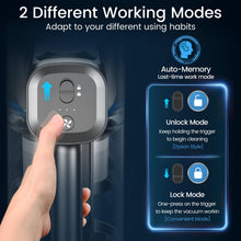 Load image into Gallery viewer, YOMATECH Cordless Vacuum Cleaner, 30Kpa/350W Powerful Stick Vacuum, Up to 50 Mins Runtime Rechargeable Battery, 6 in 1 Lightweight Vacuum Cleaners for Home Hardfloor Carpet Pet Hair Blue