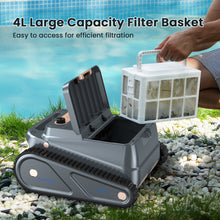 Load image into Gallery viewer, Homadio Cordless Robotic Pool Cleaner, Automatic Pool Vacuum with Wall-Climbing Function, Up to 150 Mins Runtime, Suitable for Inground & Above-Ground Pools Up to 2200 Sq.Ft