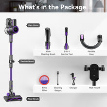 Load image into Gallery viewer, Poweart Vacuum Cleaners for Home, 30Kpa Powerful Cordless Stick Vacuum Cleaner, 50 Mins Runtime, 8 in 1 Stick Vacuum Cleaner-N700