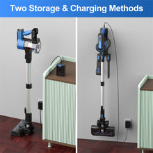 Load image into Gallery viewer, Poweart Cordless Vacuum Cleaner, 30Kpa Powerful Stick Vacuum Up to 45 min Runtime, 8 in 1 Vacuum for Hardfloors Pet Hair Home-V870 Blue