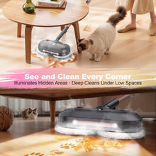 Load image into Gallery viewer, POWEART F6 Steam Mop, Corded Steam Cleaner with LED Lights, 15.22oz Water Tank, Lightweight Self-Standing Steam Mop, Achieve 99.99% Deep Cleaning for Hardwood, Marble & Kitchen Floors