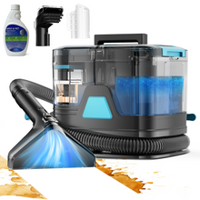 Load image into Gallery viewer, Homadio Portable Deep Spot Cleaner, Self‑Cleaning Stain Machine with Multi‑Brush Heads & 2800ml Large Tank for Carpet, Upholstery, Auto Interiors and Pet Stains