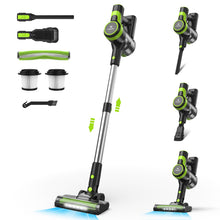Load image into Gallery viewer, Homadio 6-in-1 Cordless Stick Vacuum Cleaner, 28KPa Powerful Suction with Anti-Tangle Brush, Up to 45 Mins Runtime, Lightweight Rechargeable Wireless Vacuum for Hard Floors, Carpets &amp; Pet Hair
