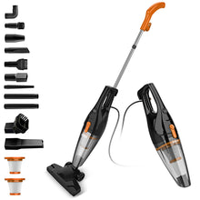 Load image into Gallery viewer, Homadio 9-in-1 Corded Stick Vacuum Cleaner, Powerful Suction, 0.8L Dust Cup, 3-Layer Filtration, Lightweight Convertible Handheld &amp; Stick Vacuum for Hard Floors, Carpets &amp; Pet Hair
