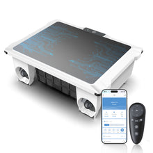 Load image into Gallery viewer, POWEART Solar‑Powered Robotic Pool Skimmer Cleaner, Dual Charging Solar &amp; DC Charger, App &amp; Remote Control, Chlorine Dispenser, Automatic Floating Pool Robot for Rectangular Round Free‑Shape Pools up to 2500 sq.ft
