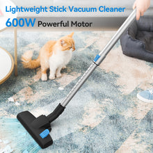 Load image into Gallery viewer, Homadio 3-in-1 Corded Stick Vacuum Cleaner, 600W Motor 18kPa Powerful Suction, 20ft Power Cord, Lightweight Convertible Handheld Vacuum with Dual-Mode Floor Brush for Hard Floors, Carpets &amp; Pet Hair
