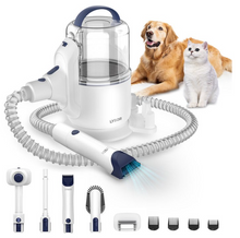 Load image into Gallery viewer, POWEART P50 Dog Grooming Vacuum Kit, 8-in-1 Pet Clipper Grooming Set, 12000PA Strong Suction Power, 2.5L Large Capacity Dust Cup, Low Noise Pet Shedding Vacuum with Detachable Hose for Dogs and Cats
