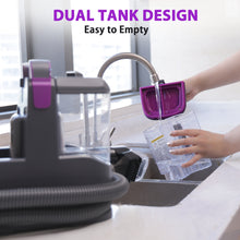 Load image into Gallery viewer, Homadio Portable Carpet and Upholstery Cleaner, Deep Cleaning Pet Spot Cleaner, Powerful Stain &amp; Odor Remover, Dual Tank Design, Ideal for Couch, Car Interior, Stairs, Mattress
