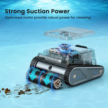 Load image into Gallery viewer, Homadio Cordless Robotic Pool Cleaner, Automatic Pool Vacuum with Wall-Climbing Function, Up to 150 Mins Runtime, Suitable for Inground &amp; Above-Ground Pools Up to 2200 Sq.Ft
