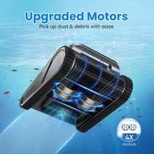 Load image into Gallery viewer, POWEART Y50 Cordless Robotic Pool Vacuum Cleaner, 4-in-1 Pool Cleaning Robot, Up to 300 Mins Runtime, IPX8 Waterproof, Wall &amp; Waterline Cleaning, Covers Up to 2000 Sq.ft for Inground Swimming Pools
