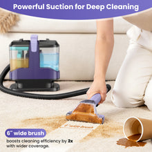 Load image into Gallery viewer, Homadio Portable Carpet &amp; Upholstery Spot Cleaner, Powerful Stain &amp; Odor Remover, Lightweight Deep Cleaning Machine with 5 Cleaning Tools for Pet Stains, Couch, Area Rug, Car Interiors &amp; Mattress
