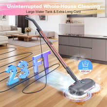 Load image into Gallery viewer, POWEART F6 Steam Mop, Corded Steam Cleaner with LED Lights, 15.22oz Water Tank, Lightweight Self-Standing Steam Mop, Achieve 99.99% Deep Cleaning for Hardwood, Marble &amp; Kitchen Floors
