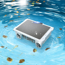 Load image into Gallery viewer, POWEART Solar‑Powered Robotic Pool Skimmer Cleaner, Dual Charging Solar &amp; DC Charger, App &amp; Remote Control, Chlorine Dispenser, Automatic Floating Pool Robot for Rectangular Round Free‑Shape Pools up to 2500 sq.ft
