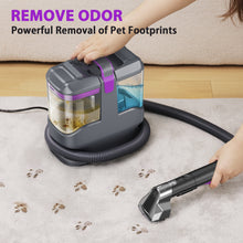Load image into Gallery viewer, Homadio Portable Carpet and Upholstery Cleaner, Deep Cleaning Pet Spot Cleaner, Powerful Stain &amp; Odor Remover, Dual Tank Design, Ideal for Couch, Car Interior, Stairs, Mattress
