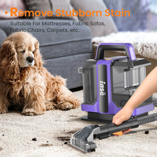 Load image into Gallery viewer, POWEART C7 Portable Carpet Cleaner, Powerful Suction Stain Remover for Carpet, Upholstery &amp; Auto Interiors, Large Water Tank, Includes 8.5oz Deep Clean Pro Cleaning Formula
